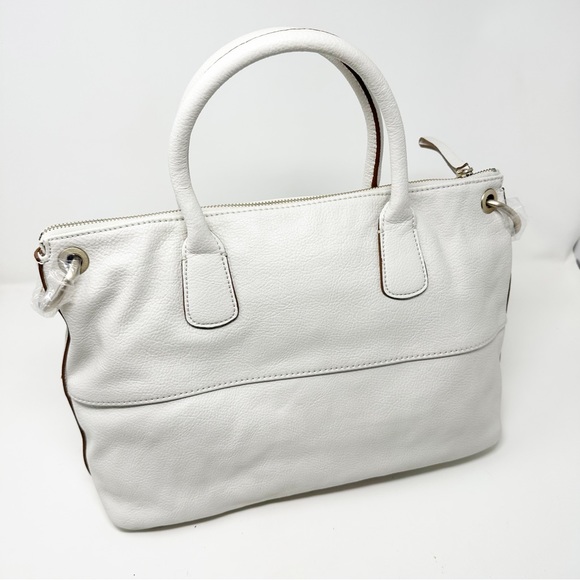 Guess Satchel Crossbody Leather Studded Shoulder Bag Tote w/ Fringe Tassel Charm - Picture 13 of 14